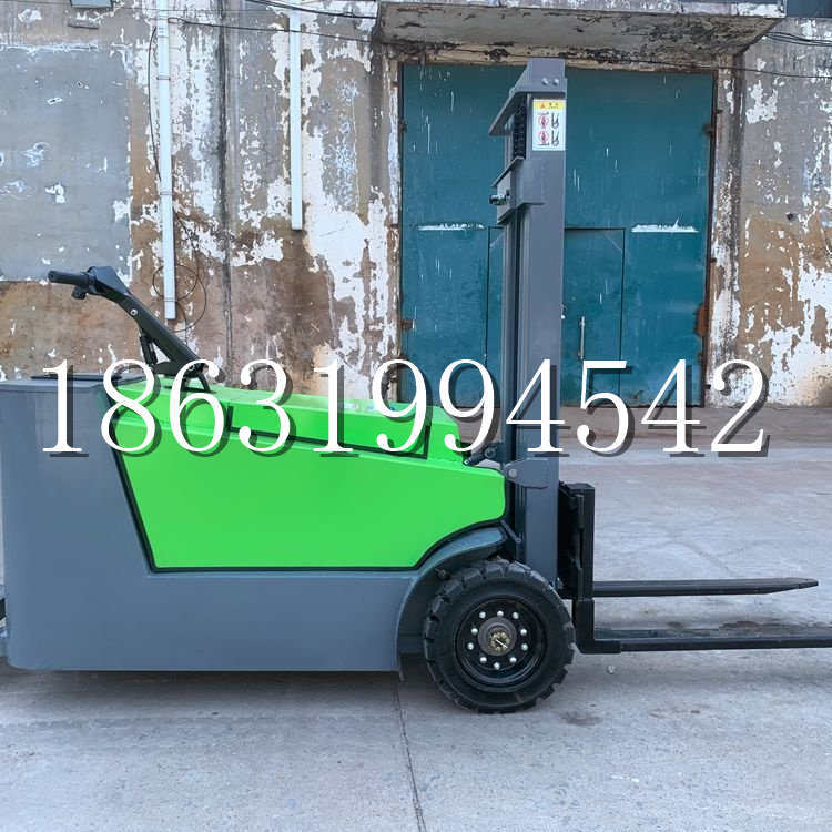 美浓区小型电动叉车1吨2吨步行站驾式电瓶堆高充电装卸车液压升降车铲车